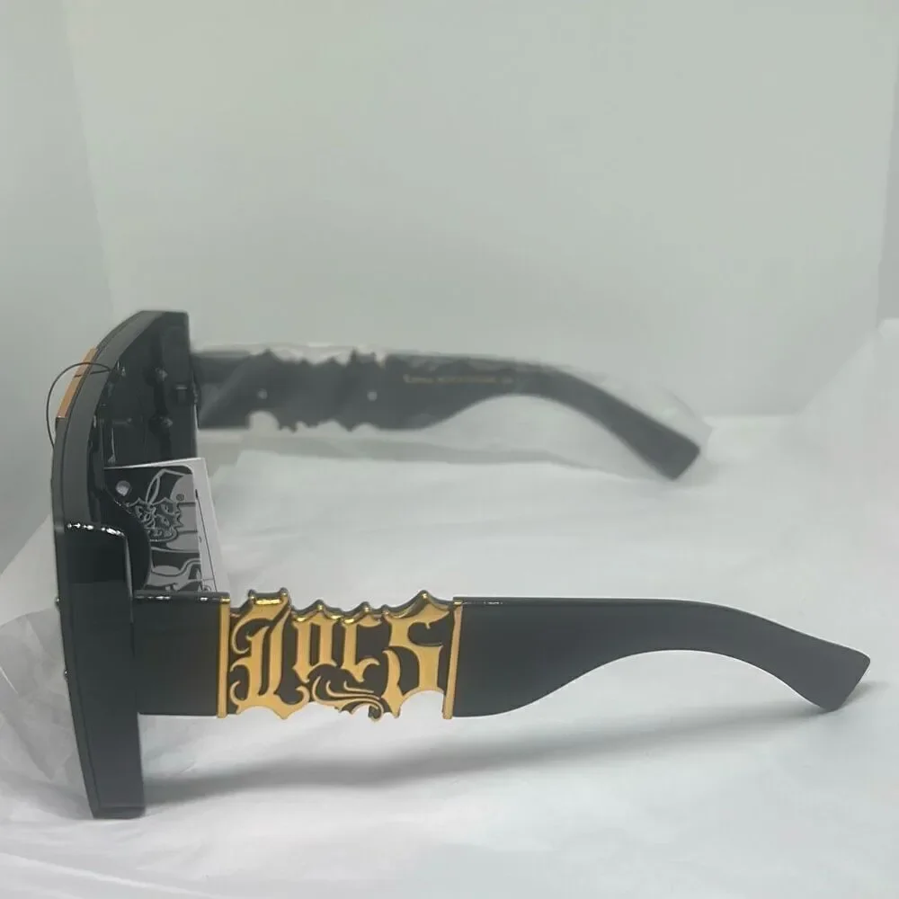 Locs Oversized Shield Sunglasses – Men’s Gangster Style – UV400 Protection